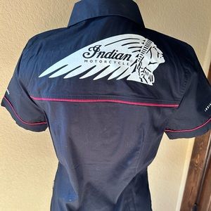 NWT Indian 'Staff' Ladies button down Shirt